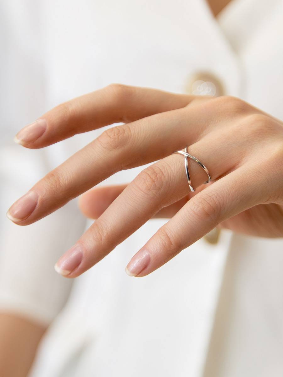 Cross Ring Inlaid Shiny Zircon Elegant Finger Ring Women - Temu